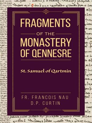 cover image of Fragments of the Monastery of Qennesre